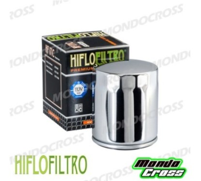 Filtro olio HIFLO Cromato BUELL, HARLEY DAVIDSON cod. HF171C