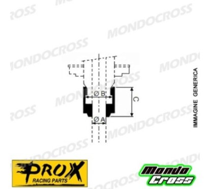 Paraolio gommino valvole PROX Lato scarico - Necessari 2 pezzi misura A 5,0 mm - misura B 8,7 mm - misura C 8,4 mm HONDA cod. PX