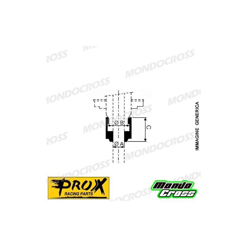 Paraolio gommino valvole PROX KAWASAKI cod. PX35.VS022