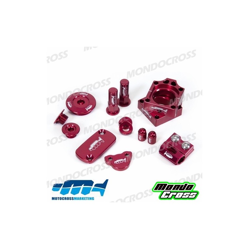 kit particolari in ergal MXM rosso HONDA cod. AVK001