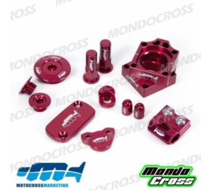 kit particolari in ergal MXM rosso HONDA cod. AVK001