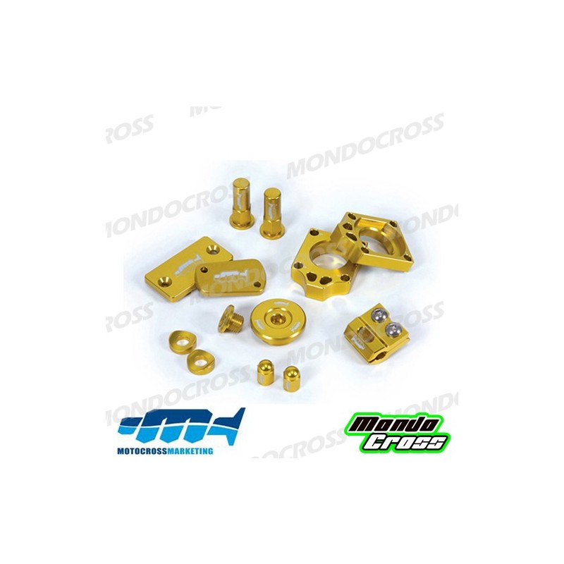 kit particolari in ergal MXM giallo SUZUKI cod. AVK005