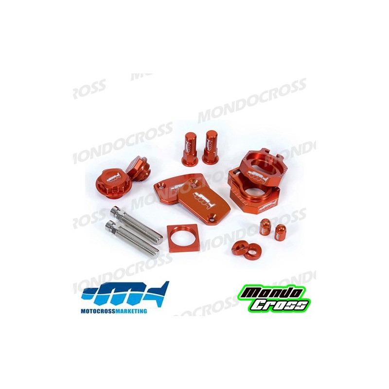 kit particolari in ergal MXM arancione KTM cod. AVK009
