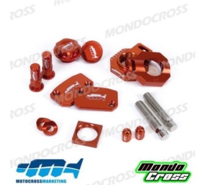 kit particolari in ergal MXM arancione KTM cod. AVK012