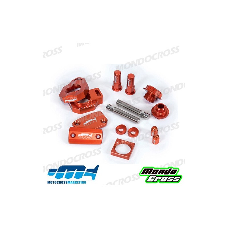 kit particolari in ergal MXM arancione KTM cod. AVK013