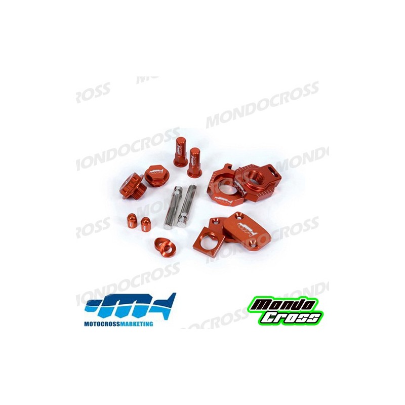 kit particolari in ergal MXM arancione KTM cod. AVK015