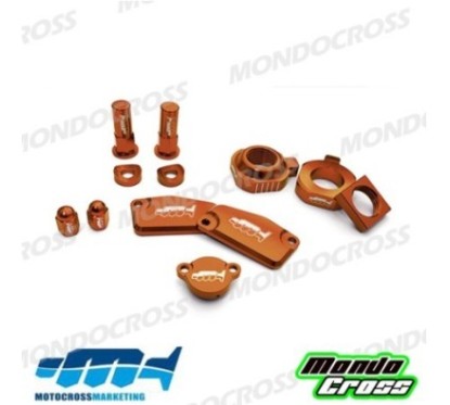 kit particolari in ergal MXM arancione KTM cod. AVK016