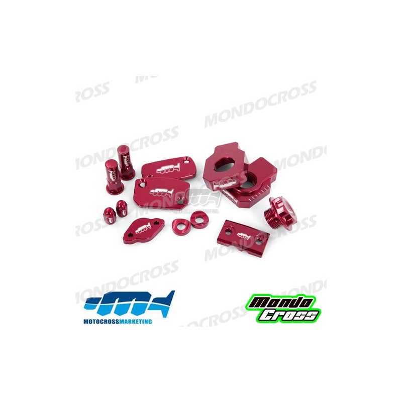 kit particolari in ergal MXM rosso BETA cod. AVK017