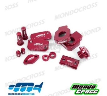 kit particolari in ergal MXM rosso BETA cod. AVK017