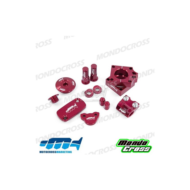 kit particolari in ergal MXM rosso HONDA cod. AVK018