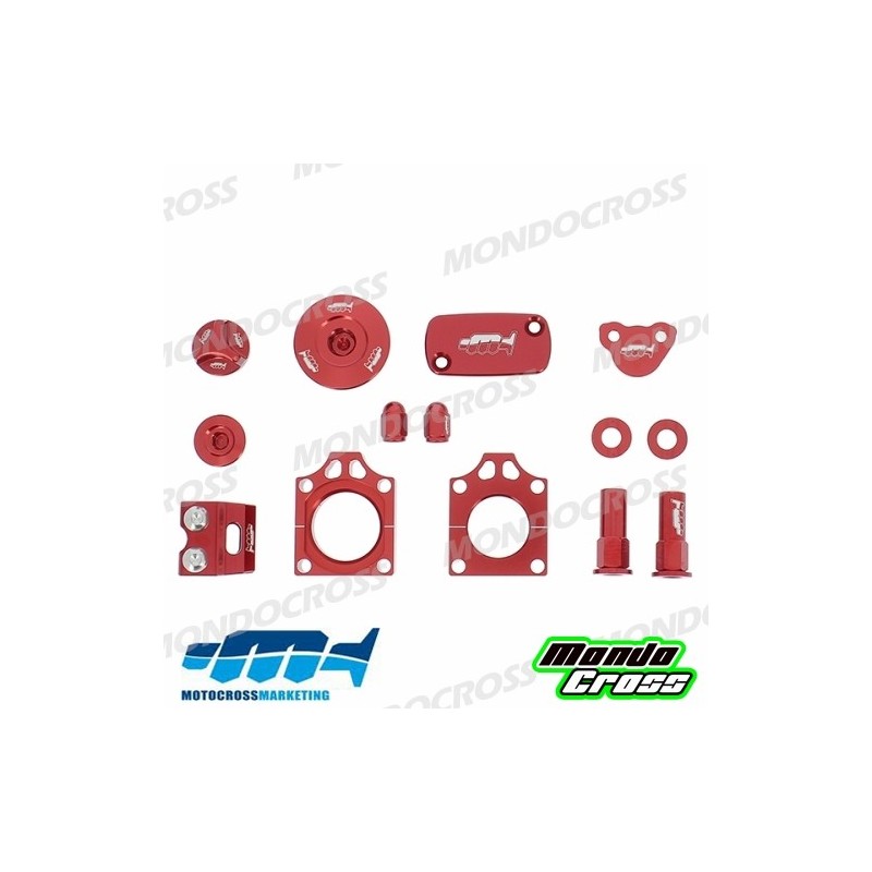 kit particolari in ergal MXM rosso HONDA cod. AVK019