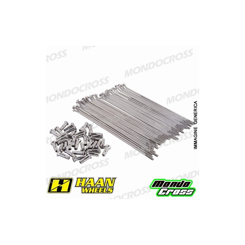 Kit raggi rinforzati HAAN WHEELS 16'' argento SUZUKI, YAMAHA cod. RH254204