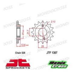 Pignone acciaio JT Passo 520, 14 denti KAWASAKI, HONDA, KAWASAKI cod. JTF1307.14