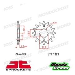 Pignone acciaio JT Passo 520, 13 denti HONDA cod. JTF1321.13