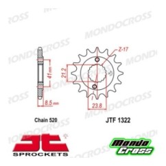 Pignone acciaio JT Passo 520, 13 denti HONDA cod. JTF1322.13