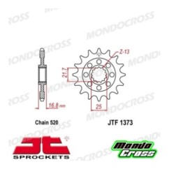 Pignone acciaio JT Passo 520, 16 denti, Versione Gommata HONDA cod. JTF1373.16