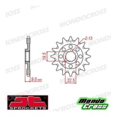 Pignone acciaio JT Passo 520, 13 denti SUZUKI cod. JTF1442.13SC