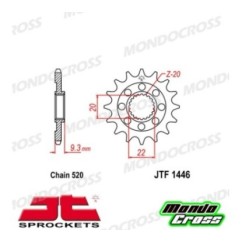 Pignone acciaio JT Passo 520, 13 denti KAWASAKI cod. JTF1446.13SC
