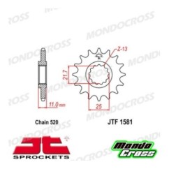 Pignone acciaio JT Passo 520, 16 denti YAMAHA cod. JTF1581.16