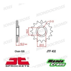 Pignone acciaio JT Passo 520, 12 denti BETA, SUZUKI cod. JTF432.12