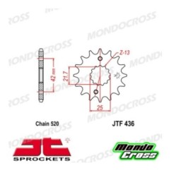 Pignone acciaio JT Passo 520, 15 denti APRILIA, KAWASAKI, SUZUKI, YAMAHA cod. JTF436.15