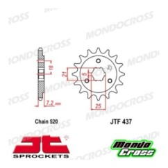 Pignone acciaio JT Passo 520, 16 denti SUZUKI cod. JTF437.16