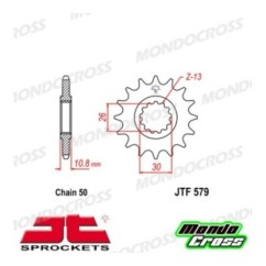 Pignone acciaio JT Passo 530, 16 denti, Versione Gommata YAMAHA cod. JTF579.16