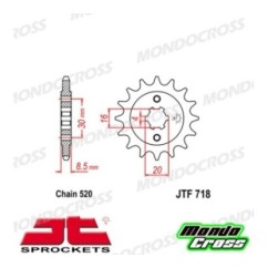 Pignone acciaio JT Passo 520, 12 denti HUSQVARNA cod. JTF718.12