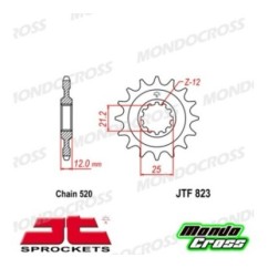 Pignone acciaio JT Passo 520, 14 denti HUSABERG, HUSQVARNA cod. JTF823.14