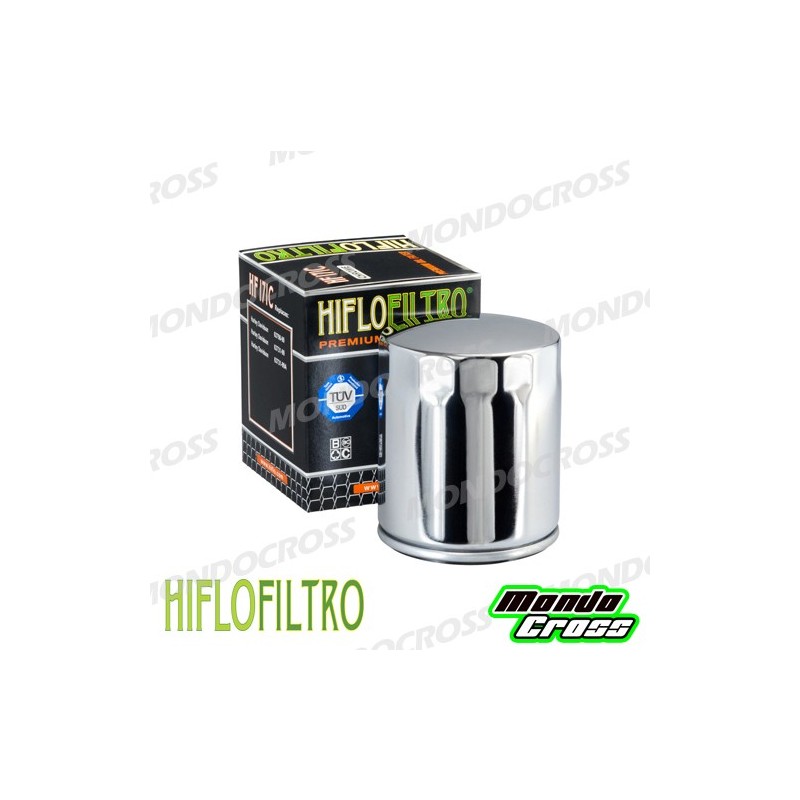 Filtro olio HIFLO Cromato BUELL, HARLEY DAVIDSON cod. HF171C