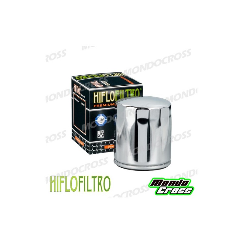 Filtro olio HIFLO Cromato HARLEY DAVIDSON cod. HF174C